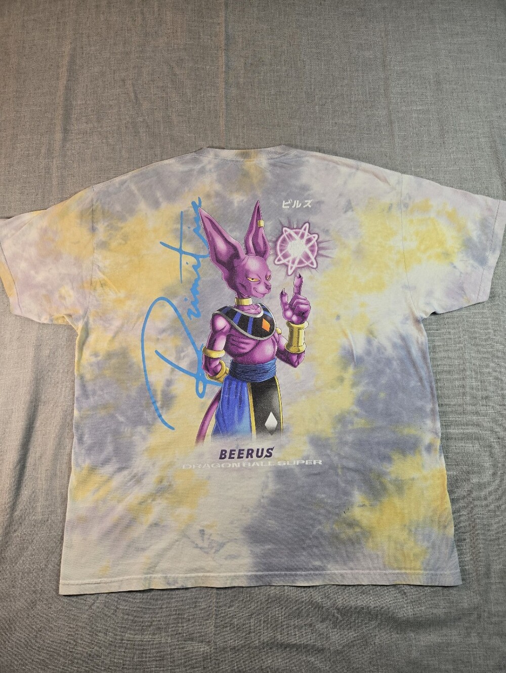 Primitive x Dragon Ball Super Lord Beerus Tie Dye Graphic T-Shirt Men's Size XL